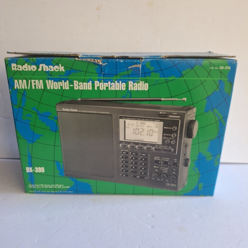 Radio Shack Realistic DX-390 Shortwave Radio Receiver For Repair / Parts Read